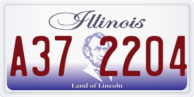 IL license plate A372204