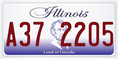 IL license plate A372205