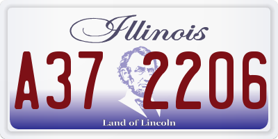 IL license plate A372206
