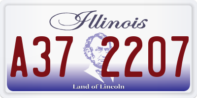 IL license plate A372207