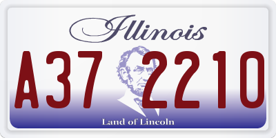 IL license plate A372210
