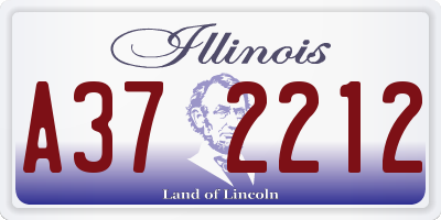 IL license plate A372212