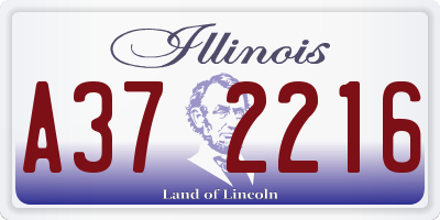 IL license plate A372216