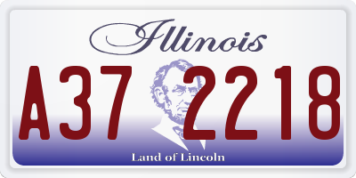 IL license plate A372218