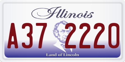 IL license plate A372220