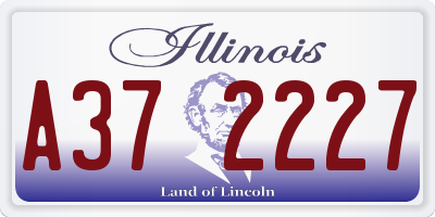 IL license plate A372227