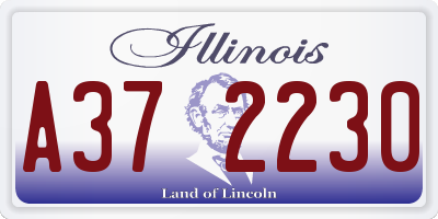 IL license plate A372230