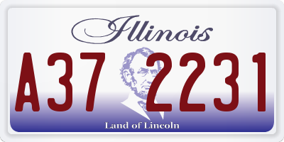 IL license plate A372231