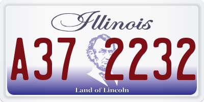 IL license plate A372232