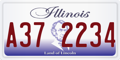 IL license plate A372234