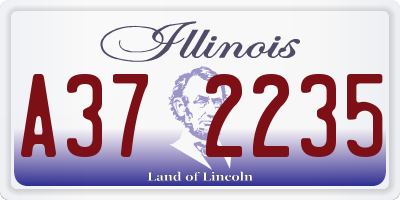 IL license plate A372235
