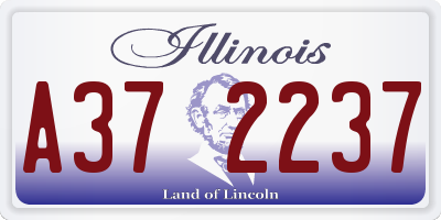 IL license plate A372237