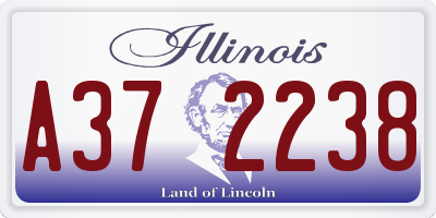 IL license plate A372238