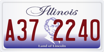 IL license plate A372240
