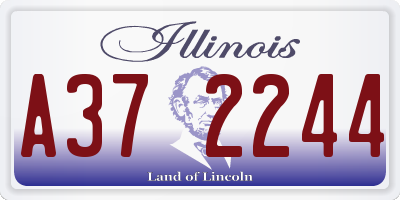 IL license plate A372244