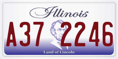 IL license plate A372246