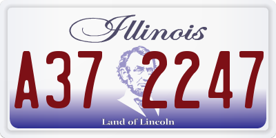 IL license plate A372247