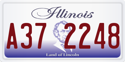 IL license plate A372248