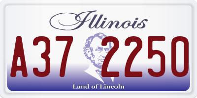IL license plate A372250