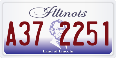 IL license plate A372251