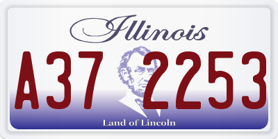 IL license plate A372253
