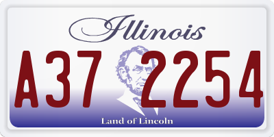IL license plate A372254