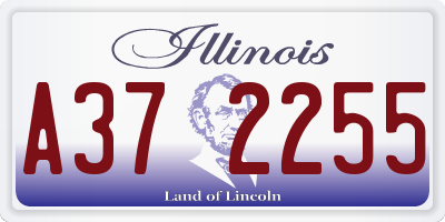 IL license plate A372255