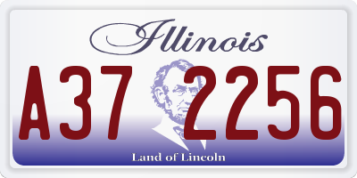 IL license plate A372256