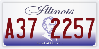 IL license plate A372257