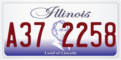 IL license plate A372258