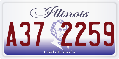 IL license plate A372259
