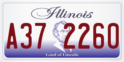 IL license plate A372260