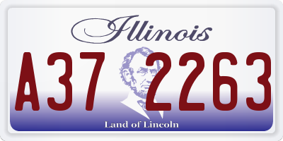 IL license plate A372263