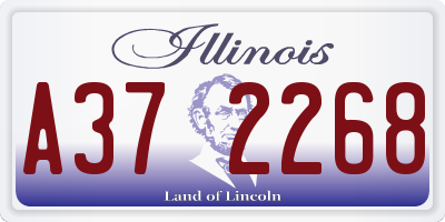 IL license plate A372268
