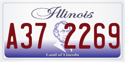 IL license plate A372269