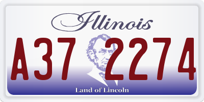 IL license plate A372274