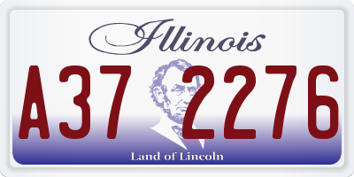 IL license plate A372276