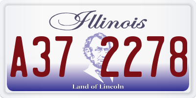 IL license plate A372278