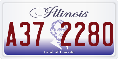 IL license plate A372280