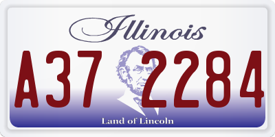 IL license plate A372284
