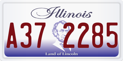 IL license plate A372285