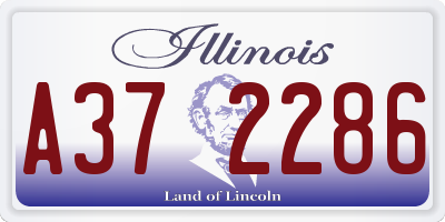 IL license plate A372286