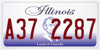 IL license plate A372287