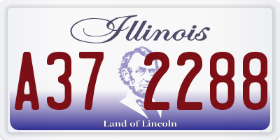 IL license plate A372288