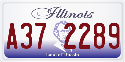 IL license plate A372289