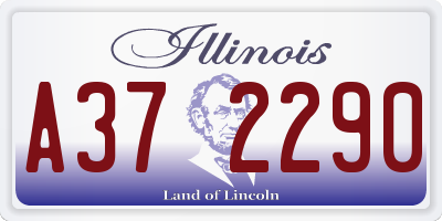 IL license plate A372290