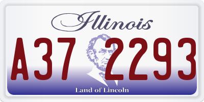 IL license plate A372293