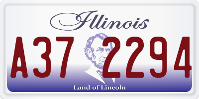 IL license plate A372294