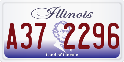 IL license plate A372296
