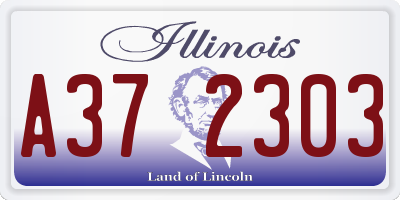 IL license plate A372303